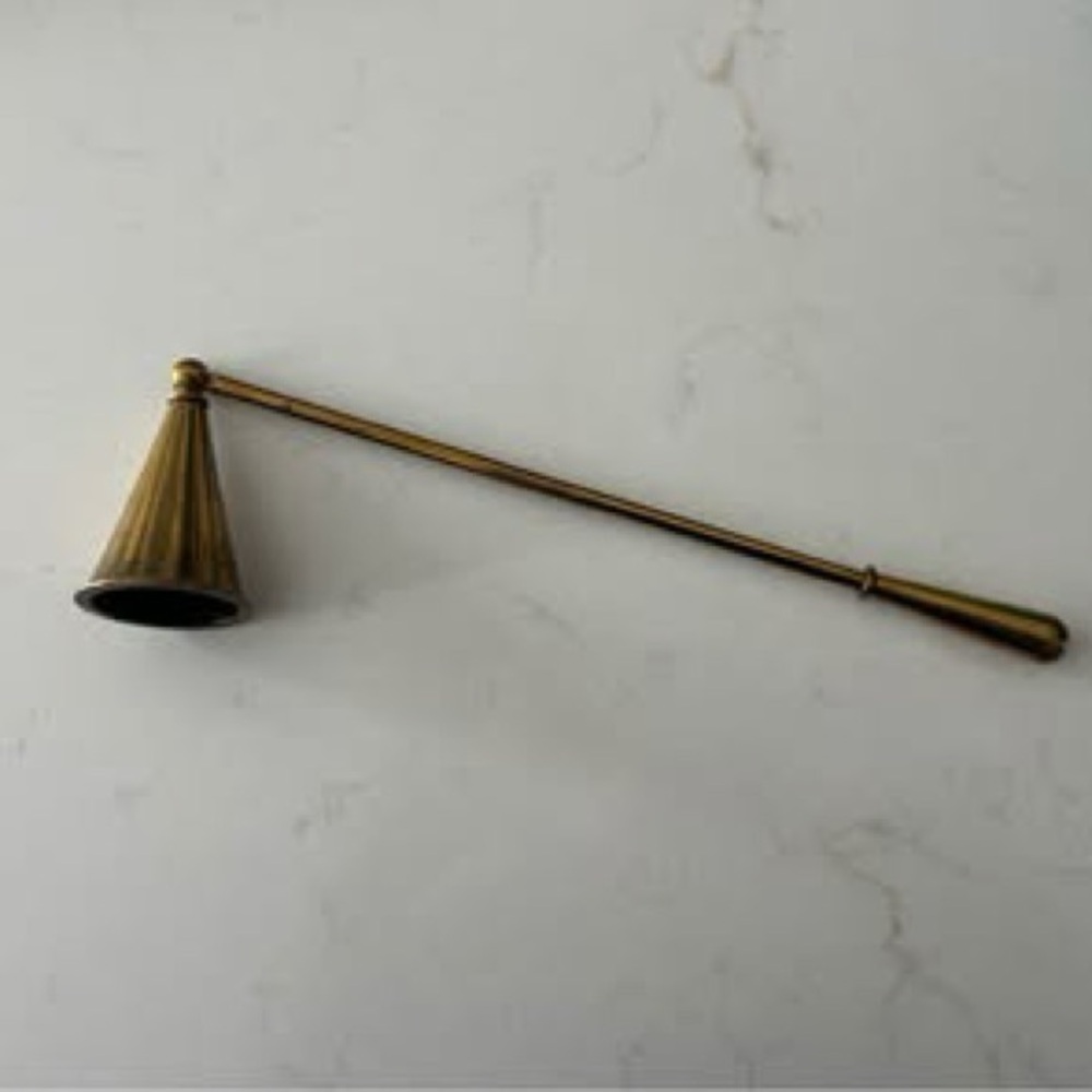 Elegant Brass Candle Snuffer